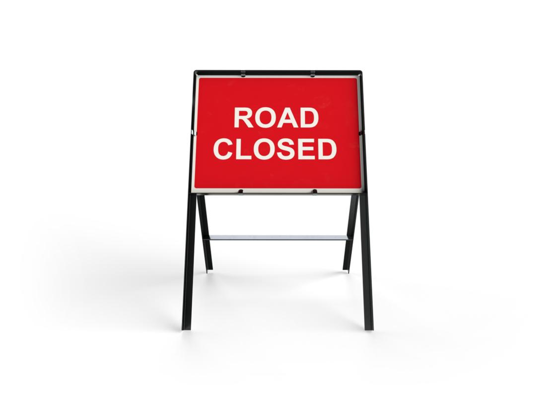 Road Safety Sign Road Closed
