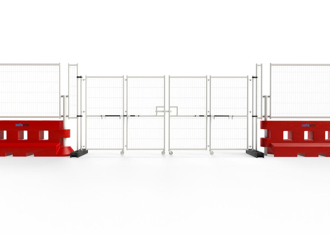 4m Bi-folding gate connected to GB2 flat view