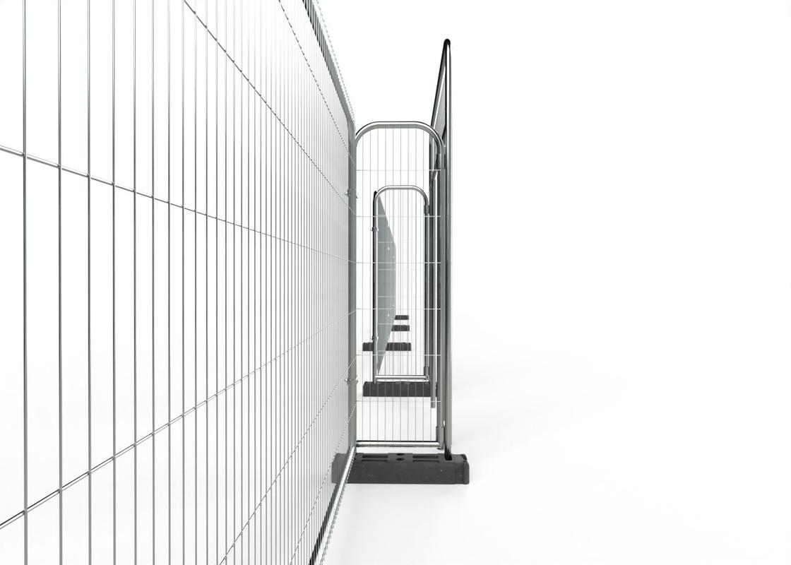 Gantry Entrance with Round Top Fencing Panels side view