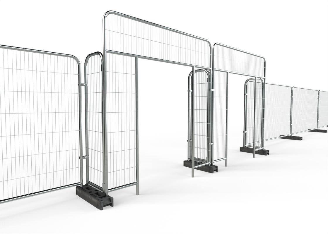 Gantry Entrance with Round Top Fencing Panels - Can be used with multiple entrances & exits