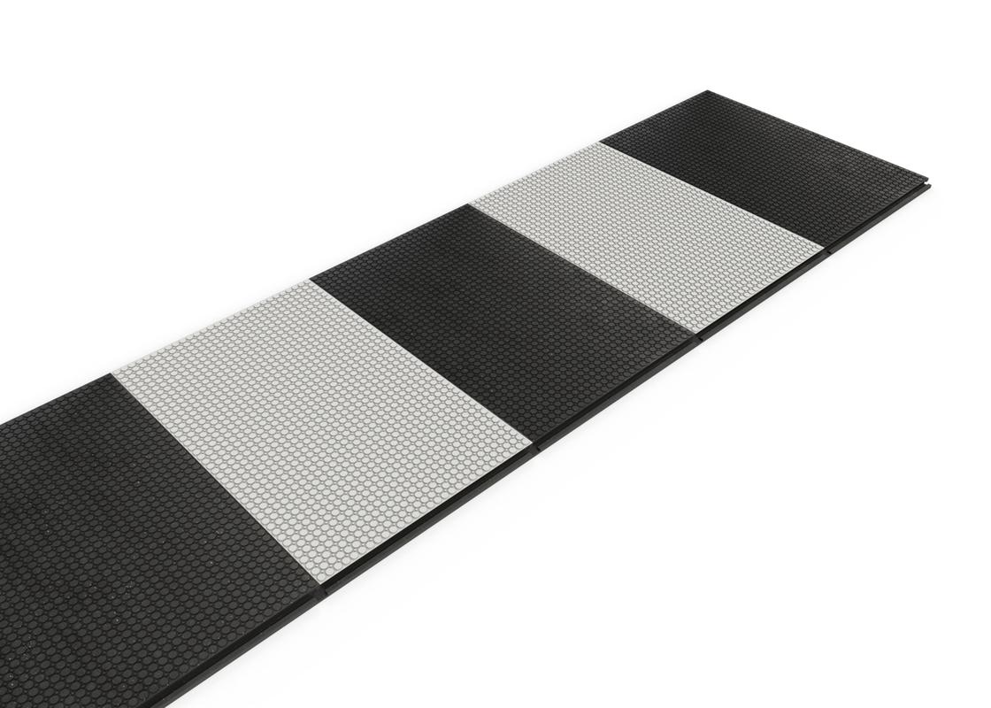 Temporary Walkway Matting Black and White Path