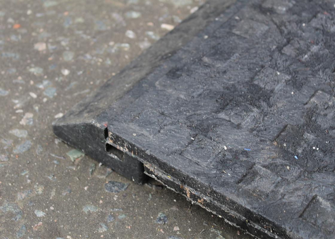 Safe Site Floor Matting Black Edging Ramp 43mm thickness
