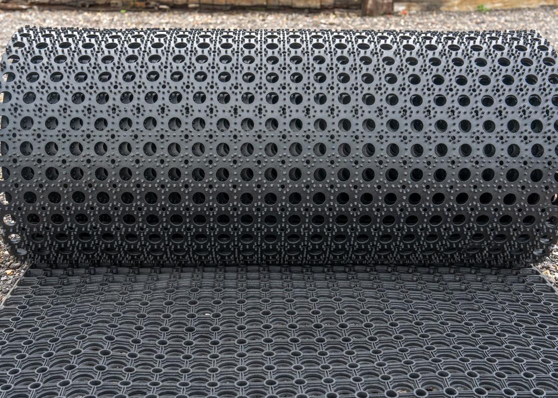 roll of rubber grass mats