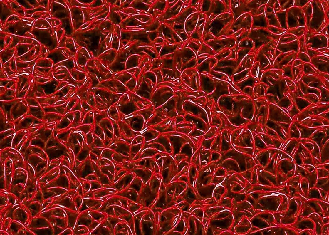 spaghetti ground protection mats red closeup