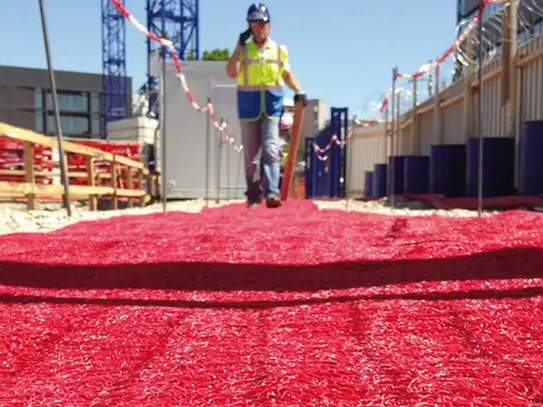 Spaghetti PVC Site Walkway Mat