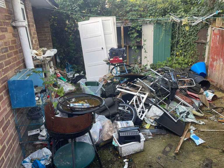back garden clearance before