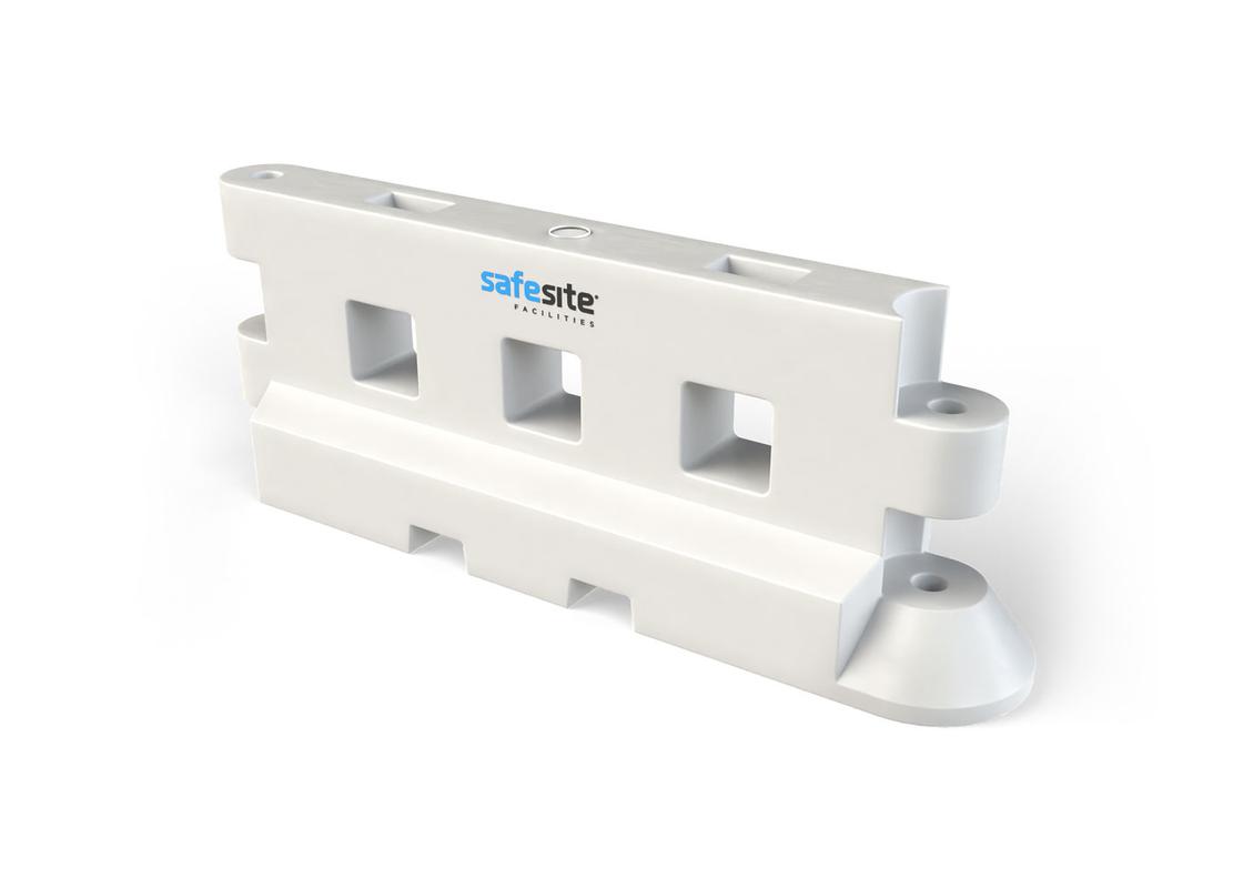 White GB2 water filled barrier