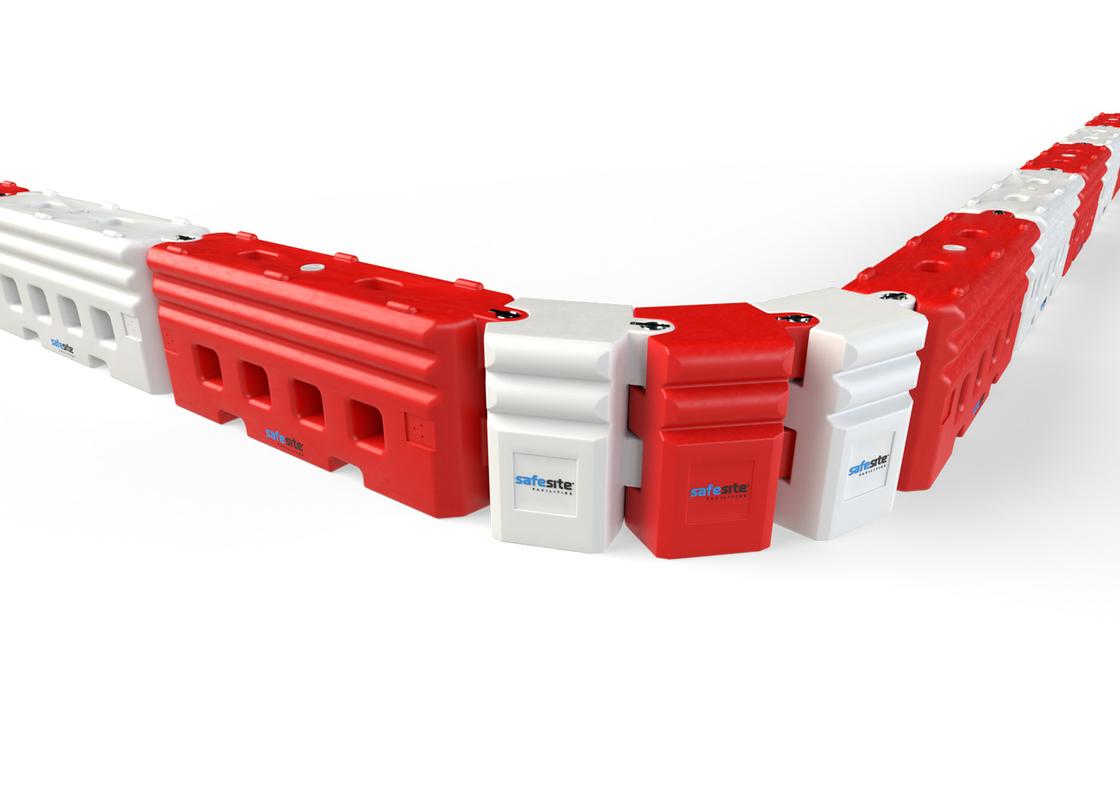 RB22 angle barriers form a 90 degree bend