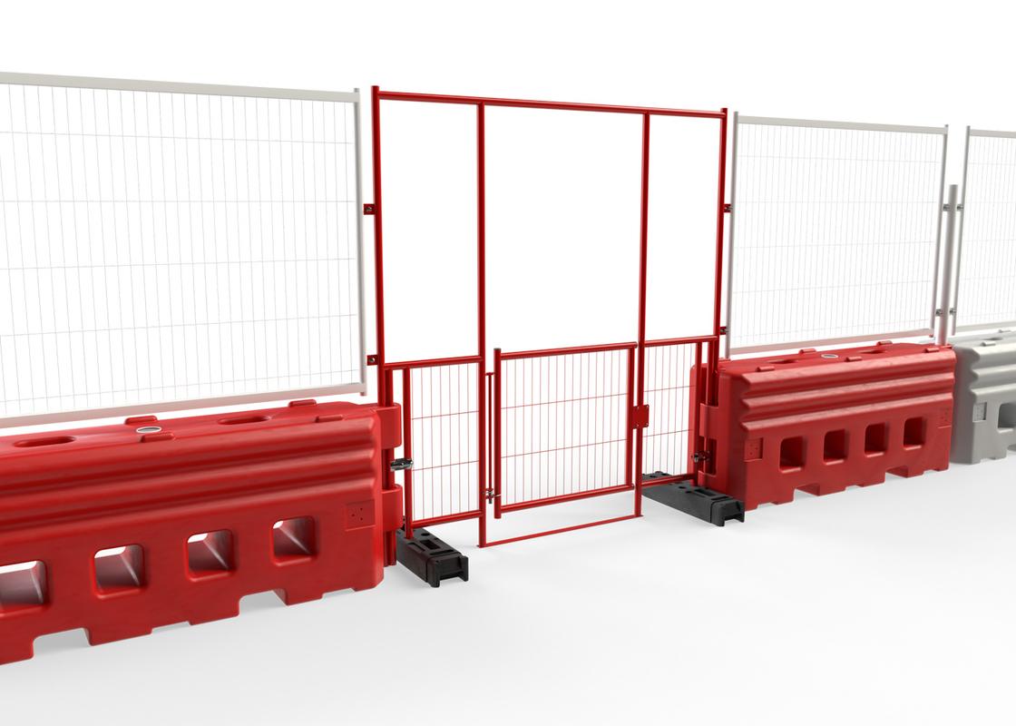RB22 Pedestrian Walkthrough Barrier with Sprung Gate installed with RB22 barriers