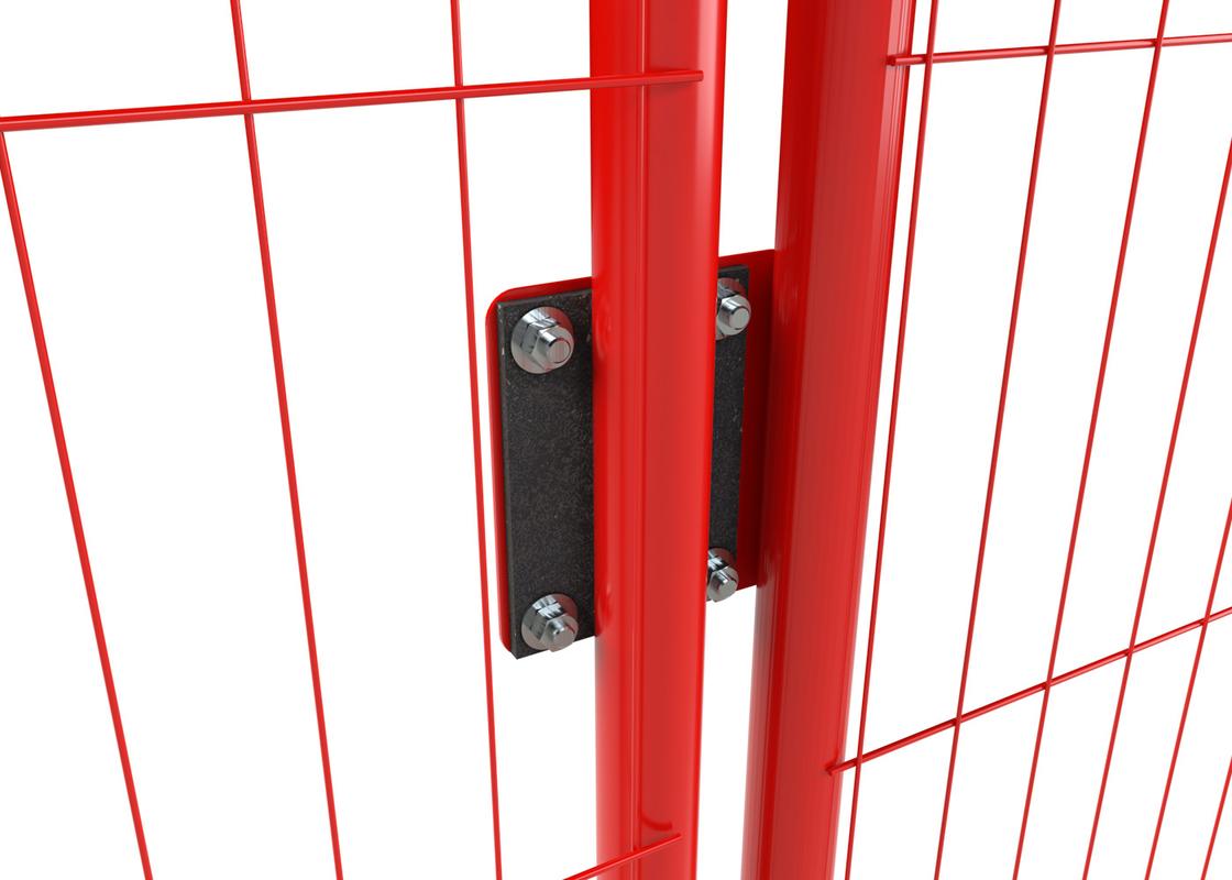 Close up of the Rubber dampening pad on the RB22 Pedestrian Walkthrough Barrier with Sprung Gate