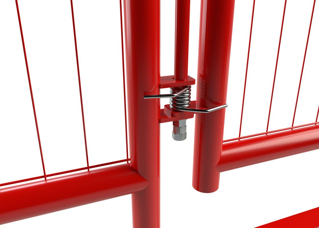 Close up of the spring on the RB22 Pedestrian Walkthrough Barrier with Sprung Gate