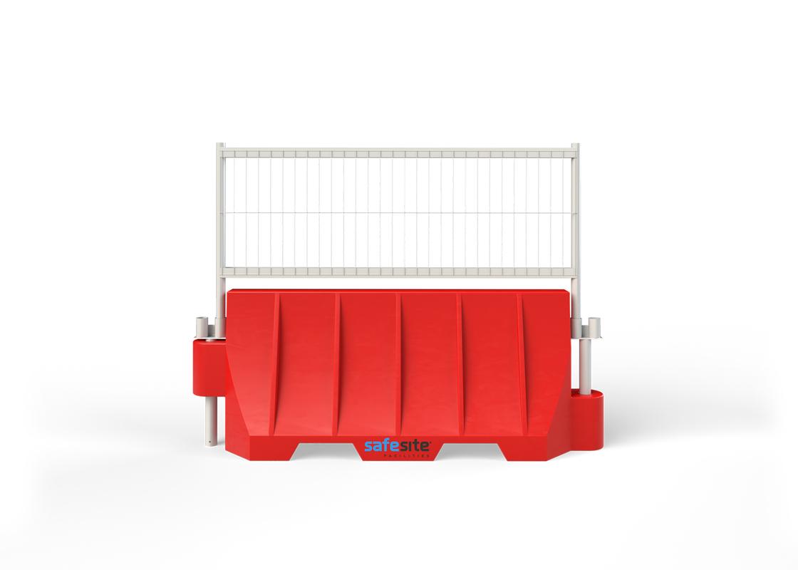 site-wall barrier with pedestrian 1.2m mesh panels