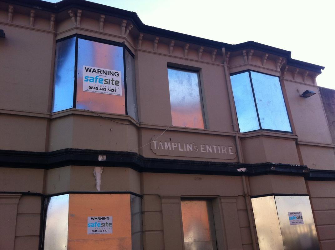 Solid steel screens on house