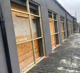 new timber boarding installation