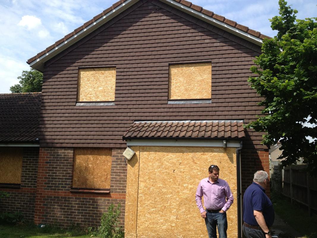 timber boarding up bradford