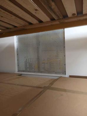 steel sheeting installed