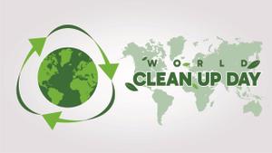 The logo for World Cleanup Day 2023