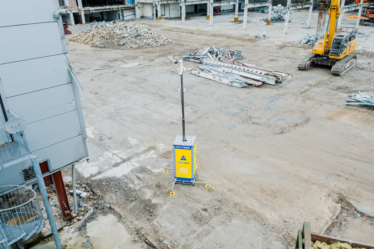 Construction site cameras in London