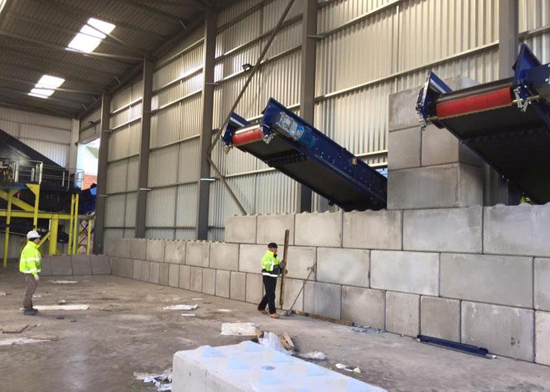 Concrete lego blocks in Birmingham