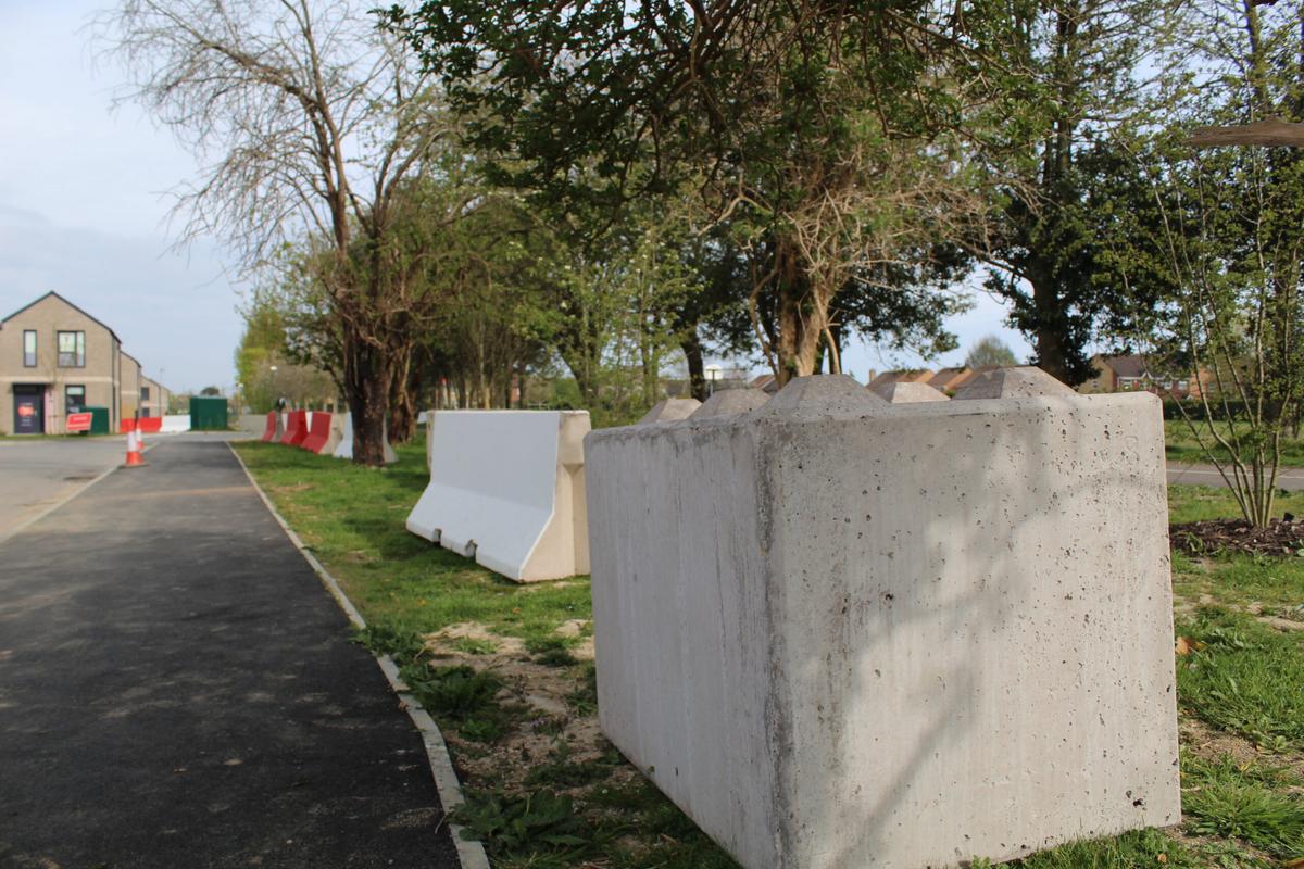 Concrete lego blocks in Glasgow