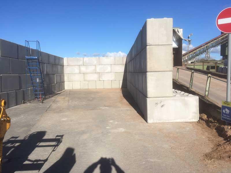 Concrete lego blocks in Leeds