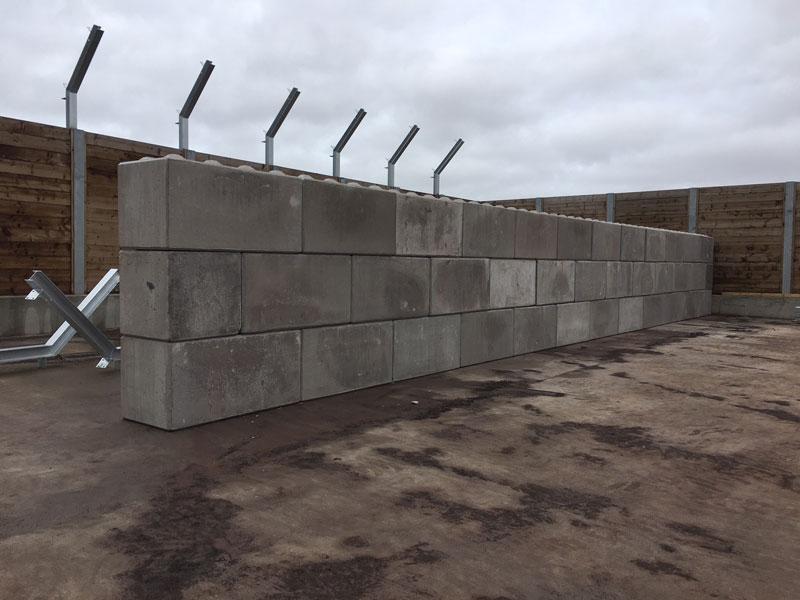 Concrete lego blocks in London