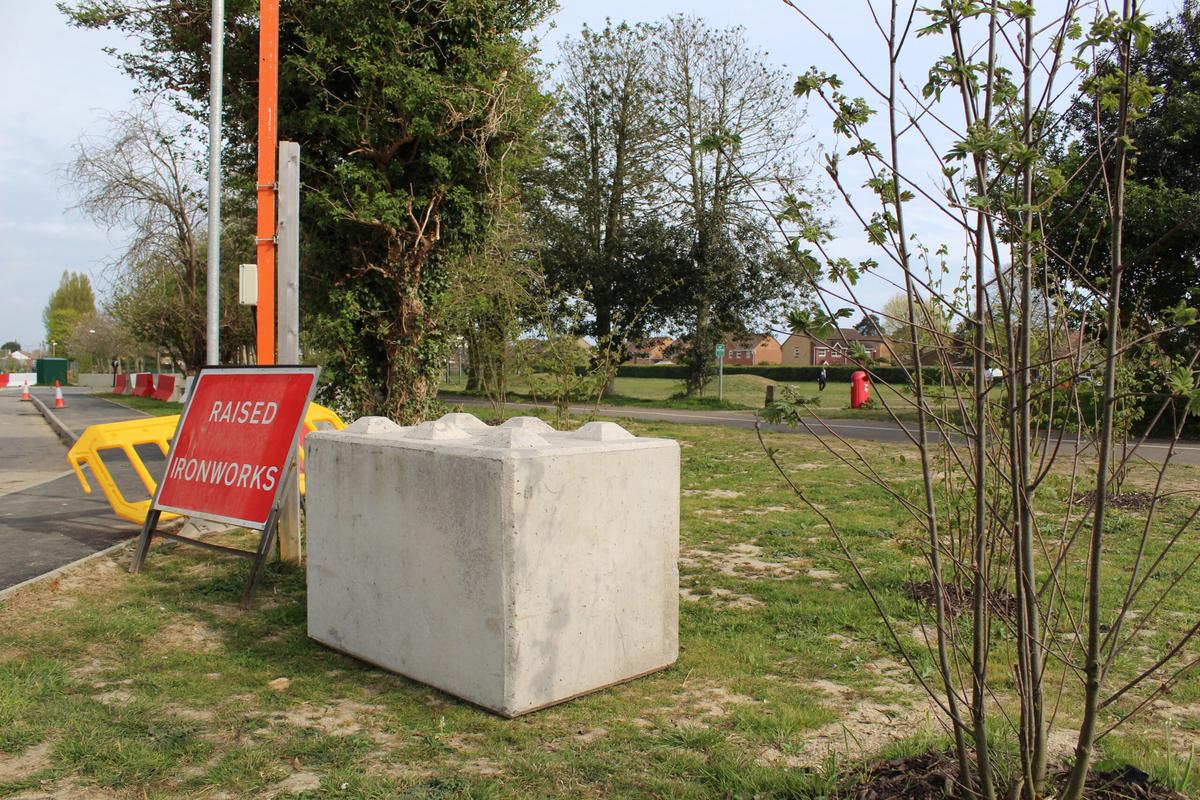 Concrete lego blocks in Manchester