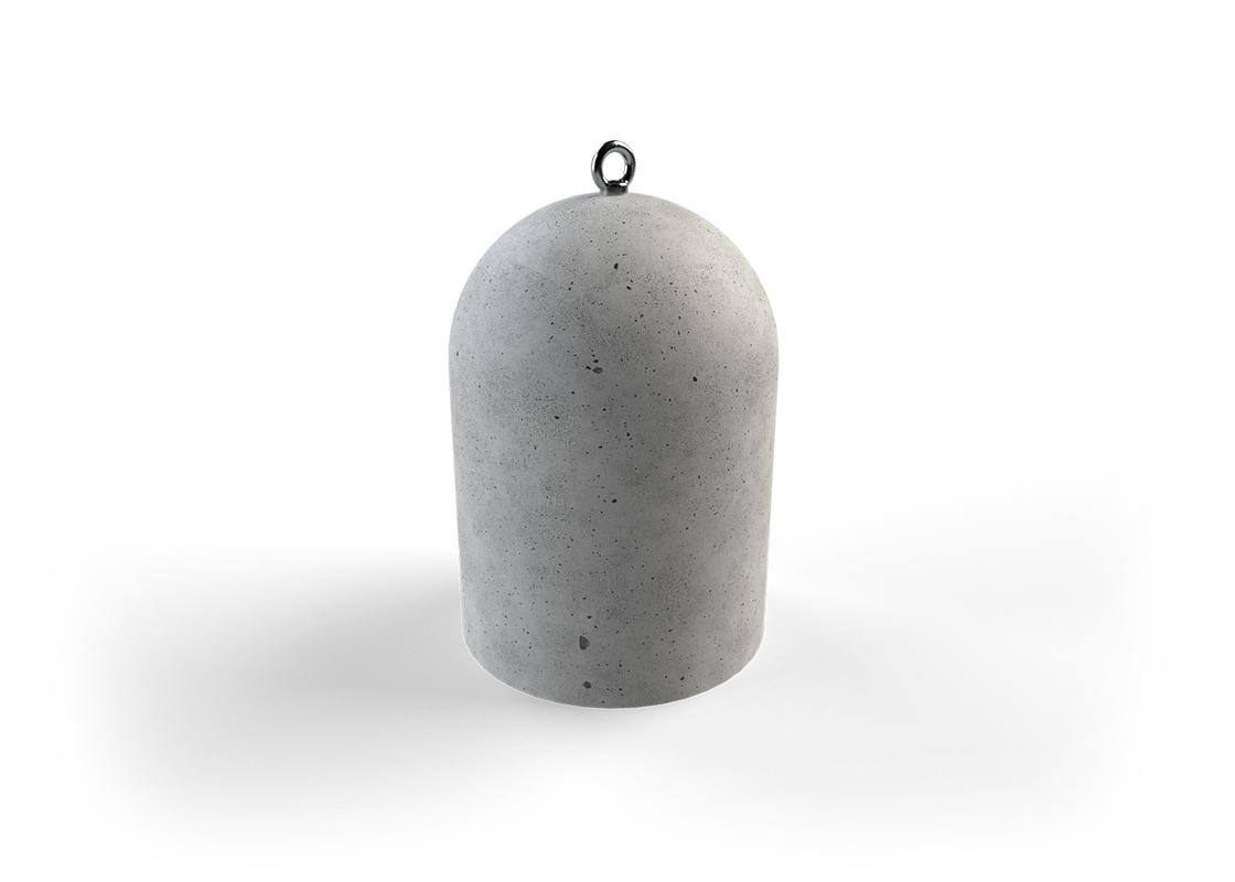 concrete stub bollard with eyebolt