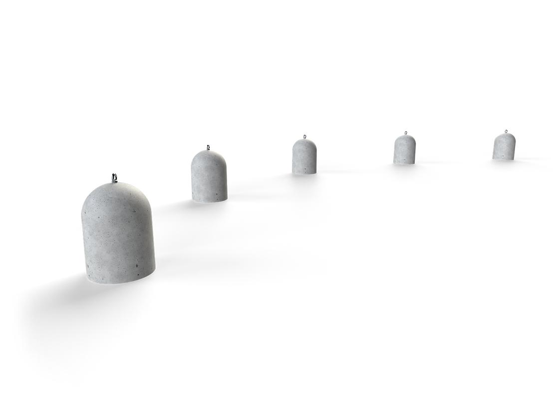 concrete stub bollards with eyebolts