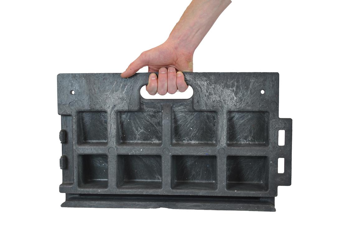 heavy duty access ramp someone holding it with the handle