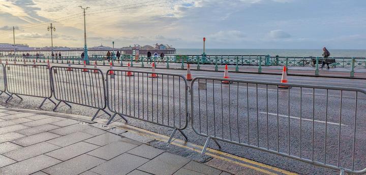 pedestrian barrier at outdoor event