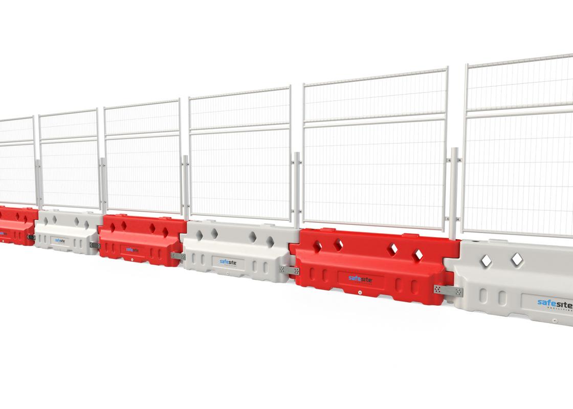 Defender 50 barrier with mesh panels and mesh extension panels