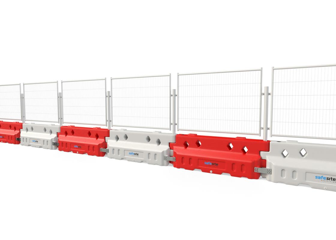 defender 50 mesh panels installed to barriers