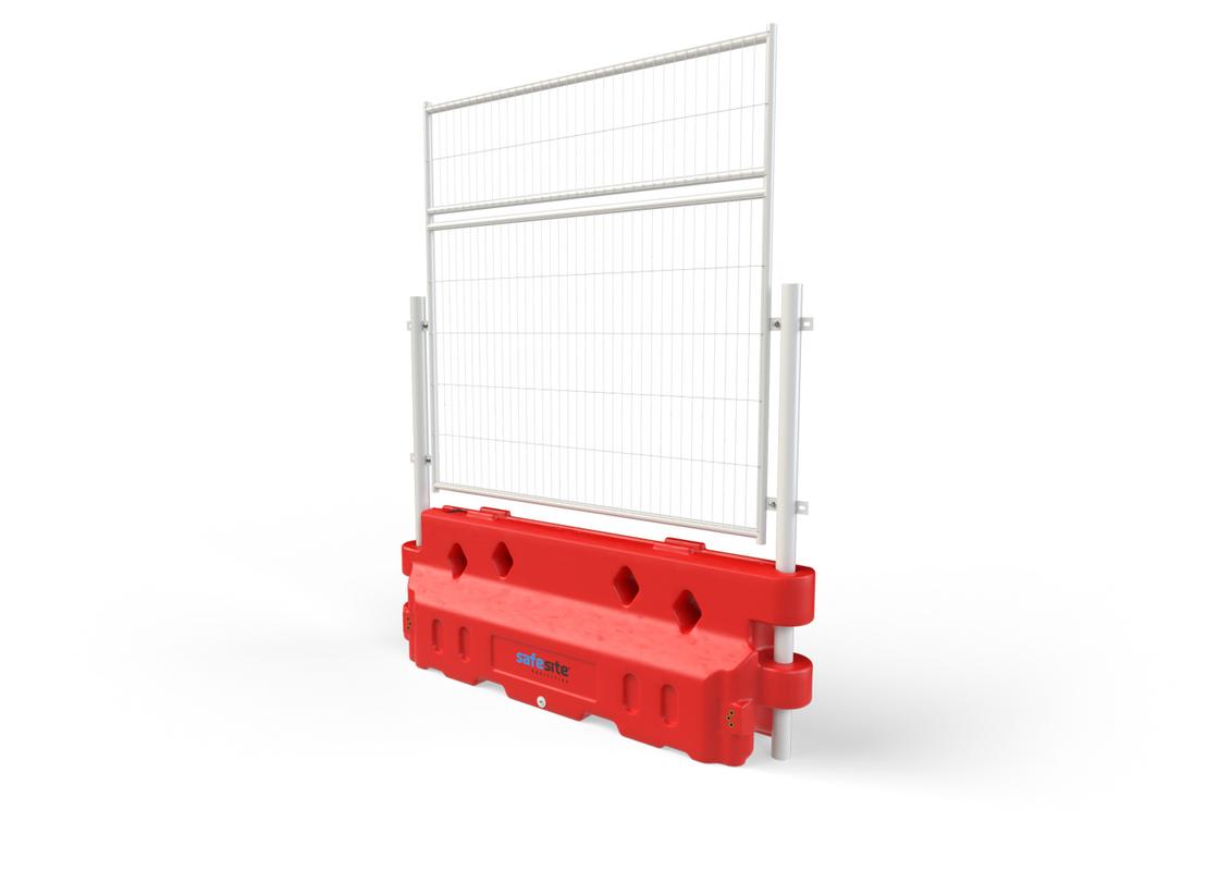 Defender 50 barrier with mesh panel and mesh extension panel