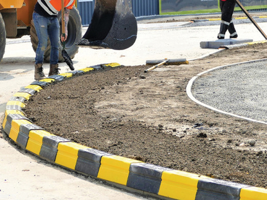 Heavy Duty Kerb Guard Temporary Protection