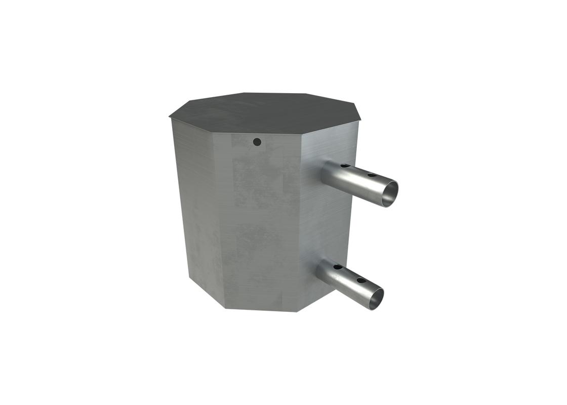 manta barriers end stop galvanised male