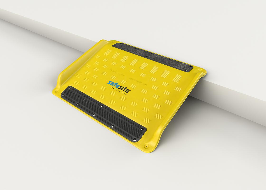 wheelchair kerb ramp on kerb -