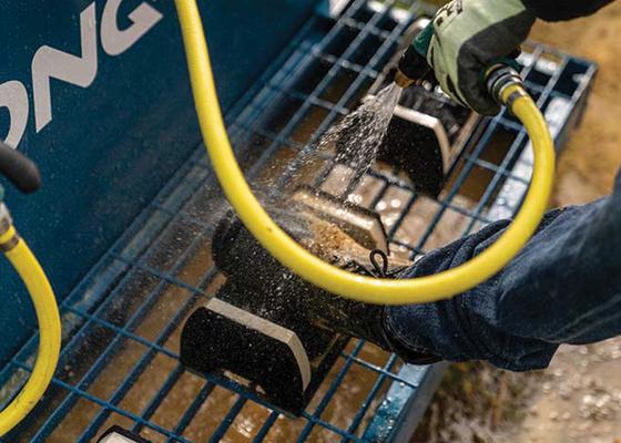 boot wash stations closeup