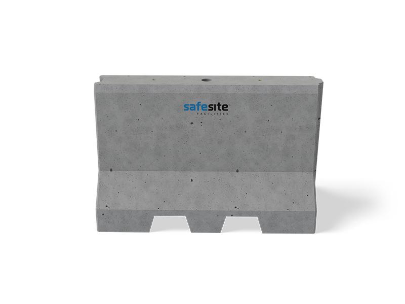1.2m concrete jersey barrier - front view