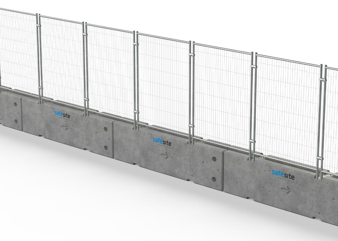 TVCB Concrete Barriers with Mesh Fencing