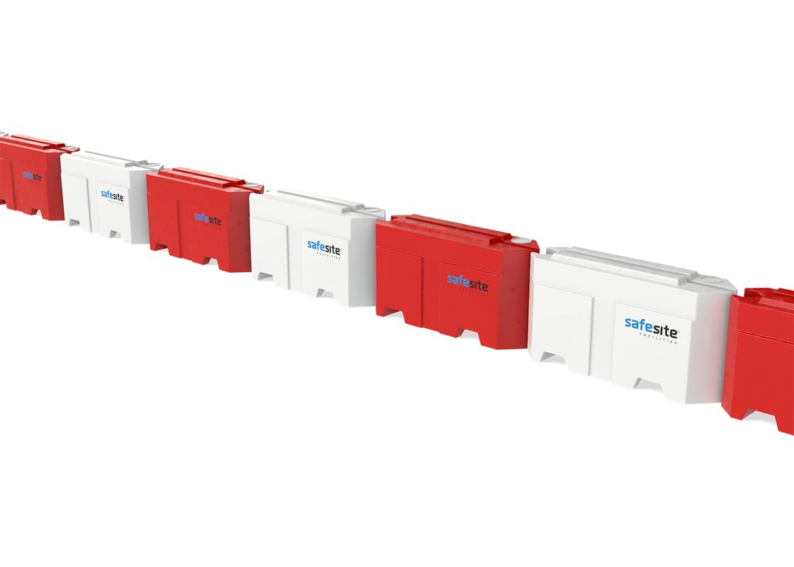 line of trojan barriers connected