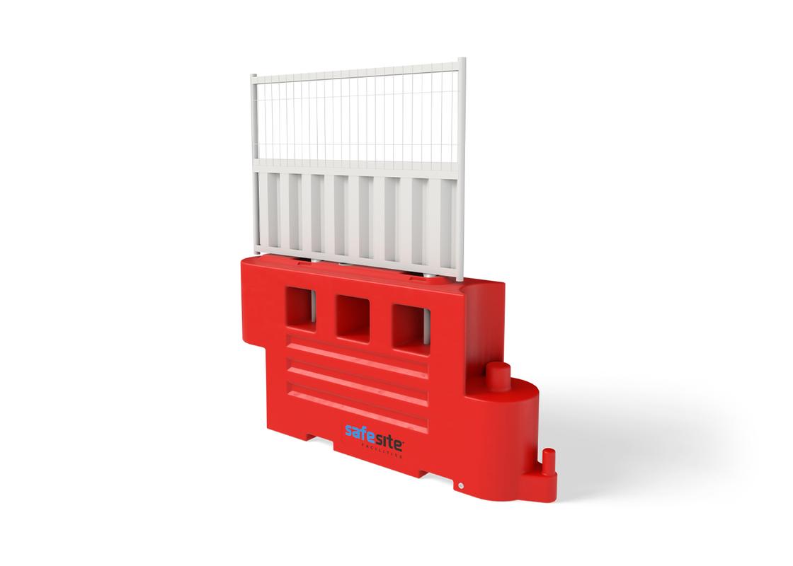 rb2000 barrier with half hoarding and half mesh