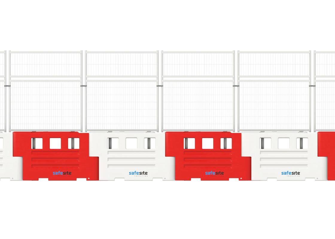 RB2000 barriers with mesh and mesh extension