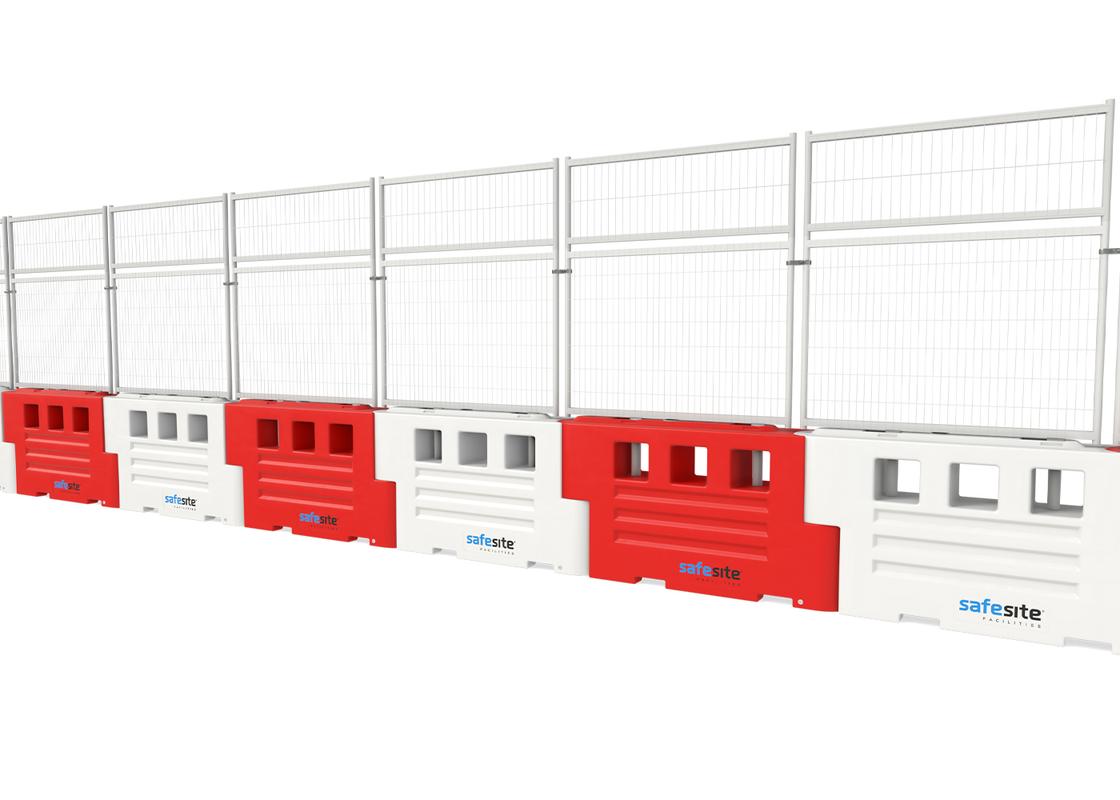 RB2000 barriers with mesh and mesh extension