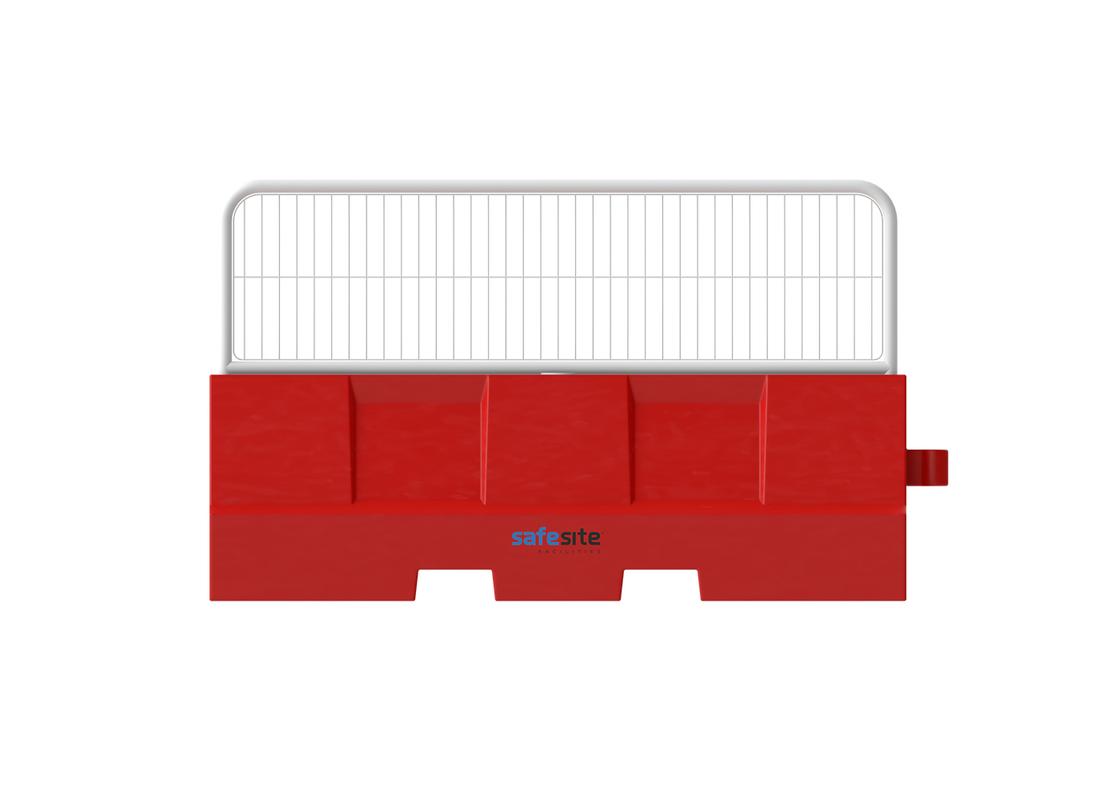 euro 2m barrier single red with mesh