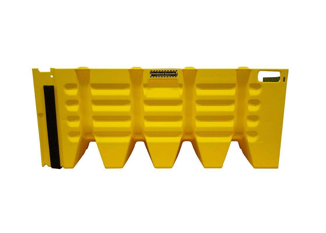 flood fence unit yellow - back view