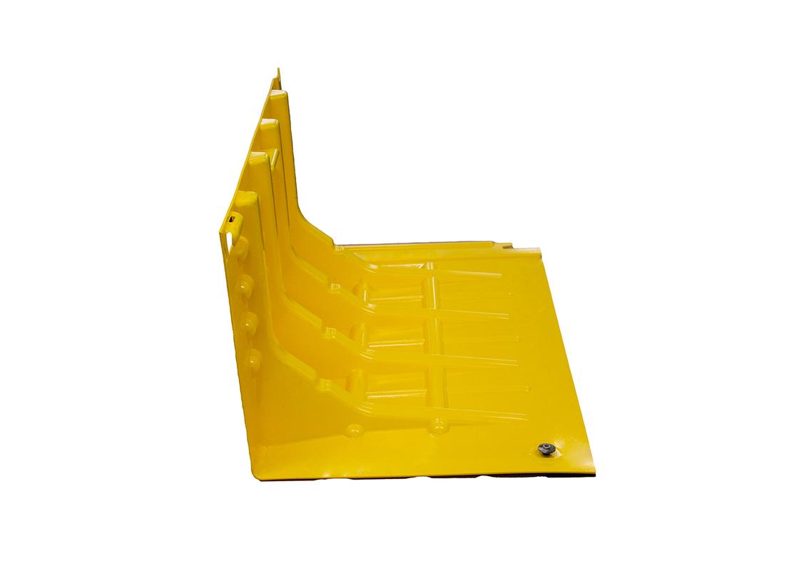 flood fence unit yellow - side view