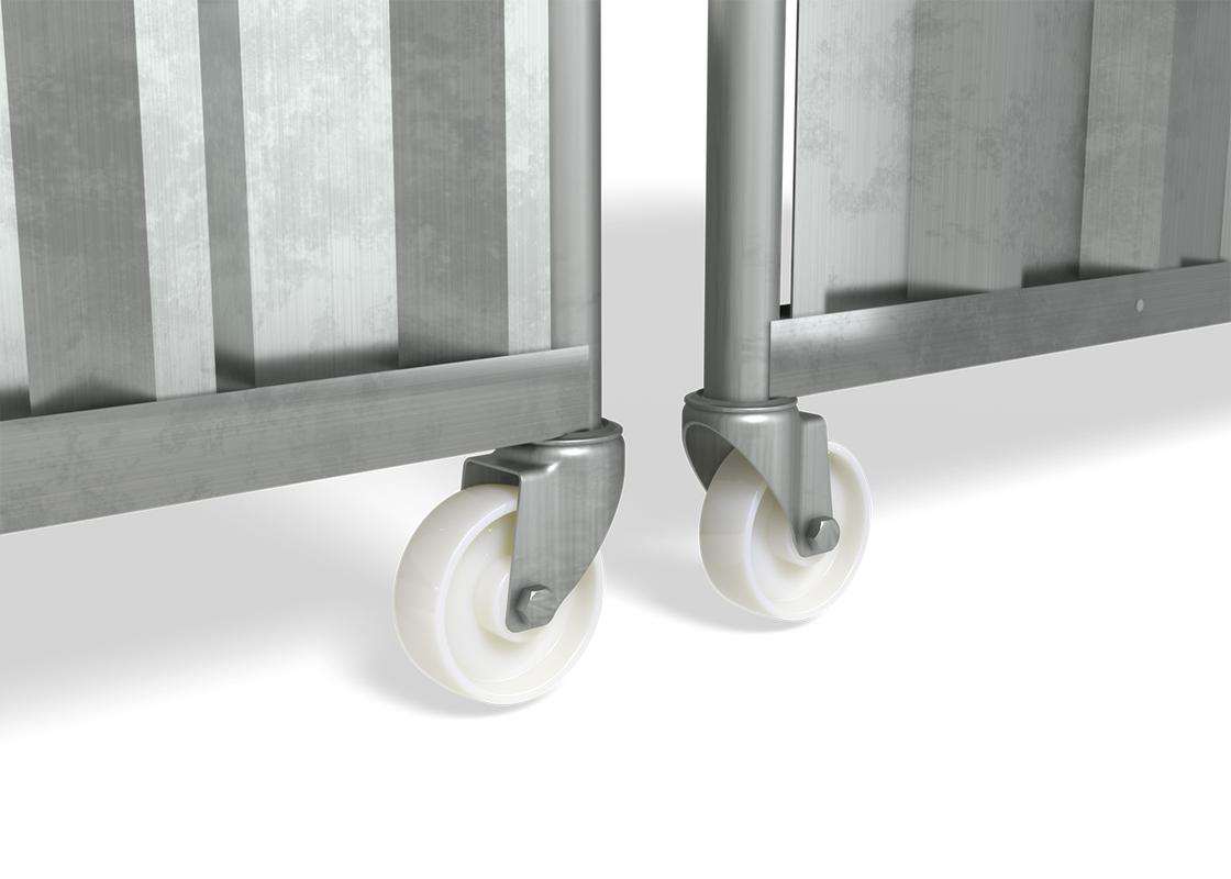 Hoarding Vehicle gate close up of wheels