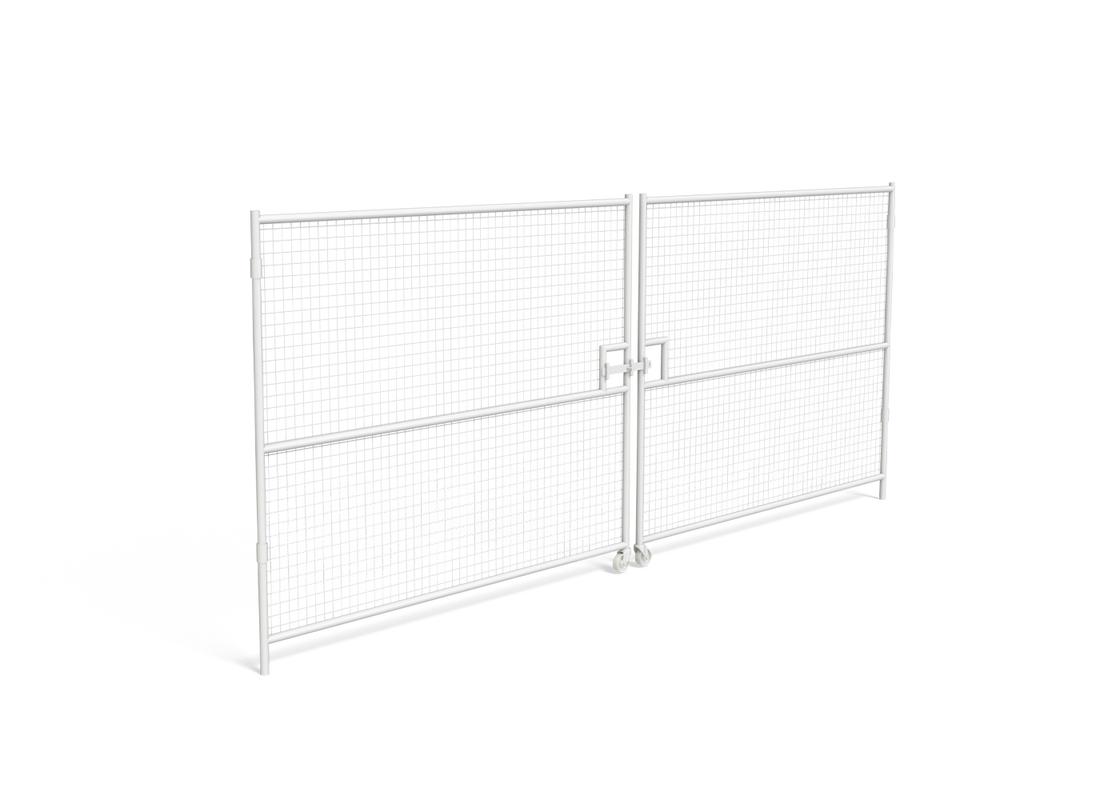 Heavy Duty Anti-Climb Vehicle Gate White 5m