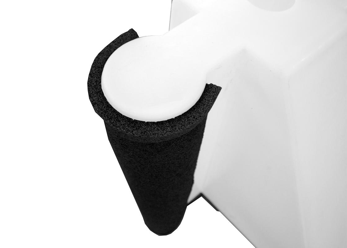 Flood defense barriers 650mm single white - closeup of connector